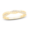 Thumbnail Image 1 of Now + Forever Diamond Twist Anniversary Ring 1/5 ct tw Round-cut 10K Yellow Gold