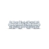 Monique Lhuillier Bliss Diamond Anniversary Ring 1 ct tw Marquise & Round-cut 18K White Gold