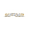 Monique Lhuillier Bliss Diamond Anniversary Ring 1/2 ct tw Pear & Round-cut 18K Yellow Gold