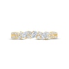 Thumbnail Image 3 of Monique Lhuillier Bliss Diamond Anniversary Ring 1/2 ct tw Pear & Round-cut 18K Yellow Gold