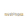 Thumbnail Image 2 of Monique Lhuillier Bliss Diamond Anniversary Ring 1/2 ct tw Pear & Round-cut 18K Yellow Gold