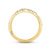 Thumbnail Image 3 of Monique Lhuillier Bliss Diamond Anniversary Ring 1/2 ct tw Pear & Round-cut 18K Yellow Gold