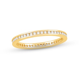 Now + Forever Diamond Eternity Ring 1/4 ct tw Round-cut 14K Yellow Gold