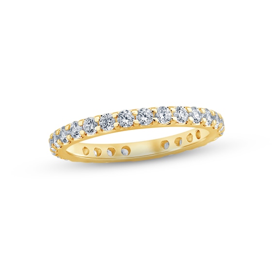 Now + Forever Diamond Eternity Ring 1 ct tw Round-cut 14K Yellow Gold