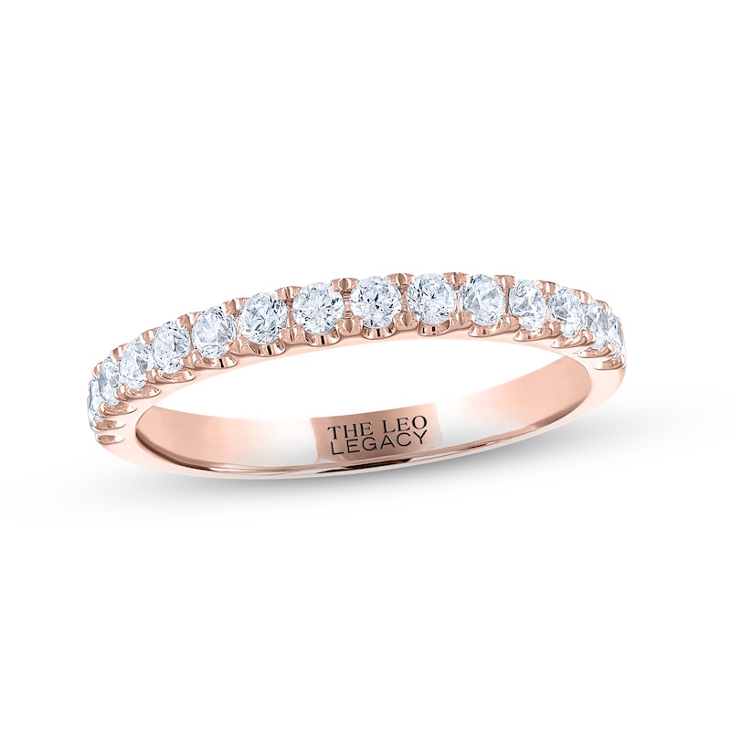 Main Image 1 of THE LEO Legacy Lab-Grown Diamond Wedding Band 1/2 ct tw 14K Rose Gold