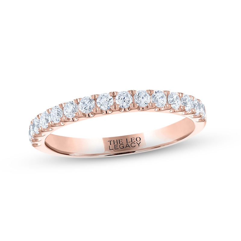 THE LEO Legacy Lab-Created Diamond Wedding Band 1/2 ct tw 14K Rose Gold