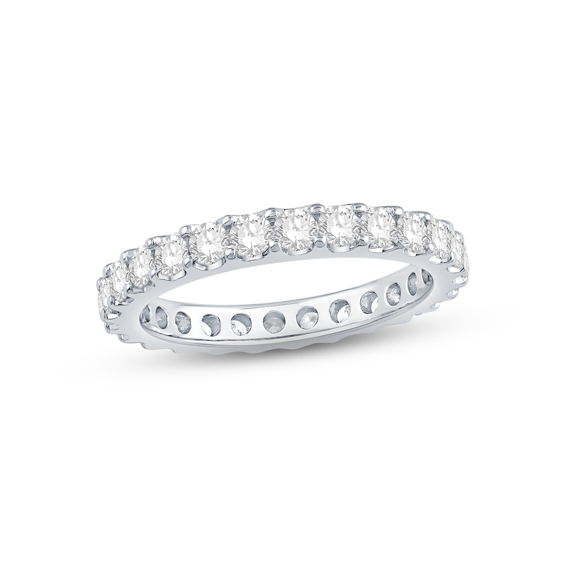 Main Image 1 of Now + Forever Diamond Eternity Ring 1-1/2 ct tw Round-cut 14K White Gold