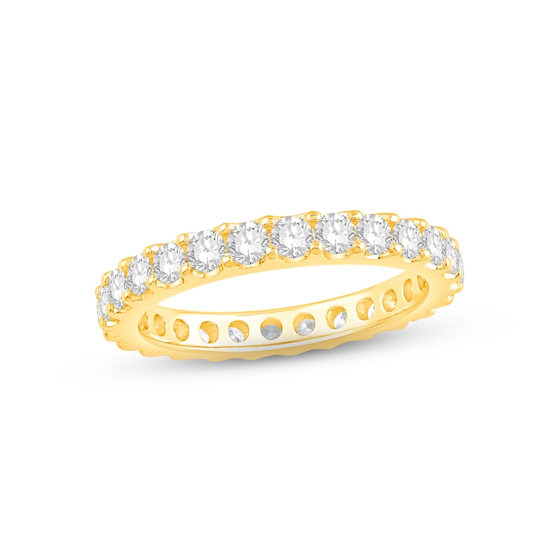 Main Image 1 of Now + Forever Diamond Eternity Ring 1-1/2 ct tw Round-cut 14K Yellow Gold