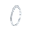 Thumbnail Image 1 of Diamond Anniversary Band 1/4 ct tw Marquise & Round-cut 10K White Gold
