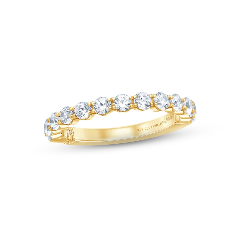 Monique Lhuillier Bliss Diamond Anniversary Band 1 ct tw Round-cut 18K Yellow Gold