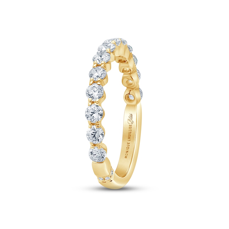Monique Lhuillier Bliss Diamond Anniversary Band 1 ct tw Round-cut 18K Yellow Gold