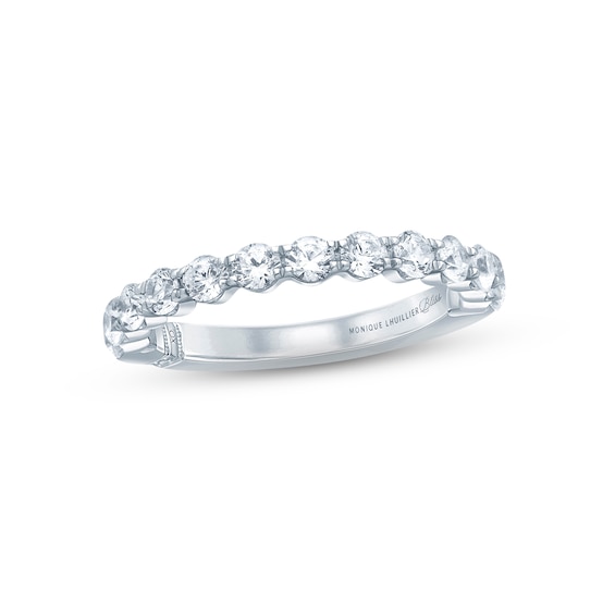 Monique Lhuillier Bliss Diamond Anniversary Band 1 ct tw Round-cut 18K White Gold
