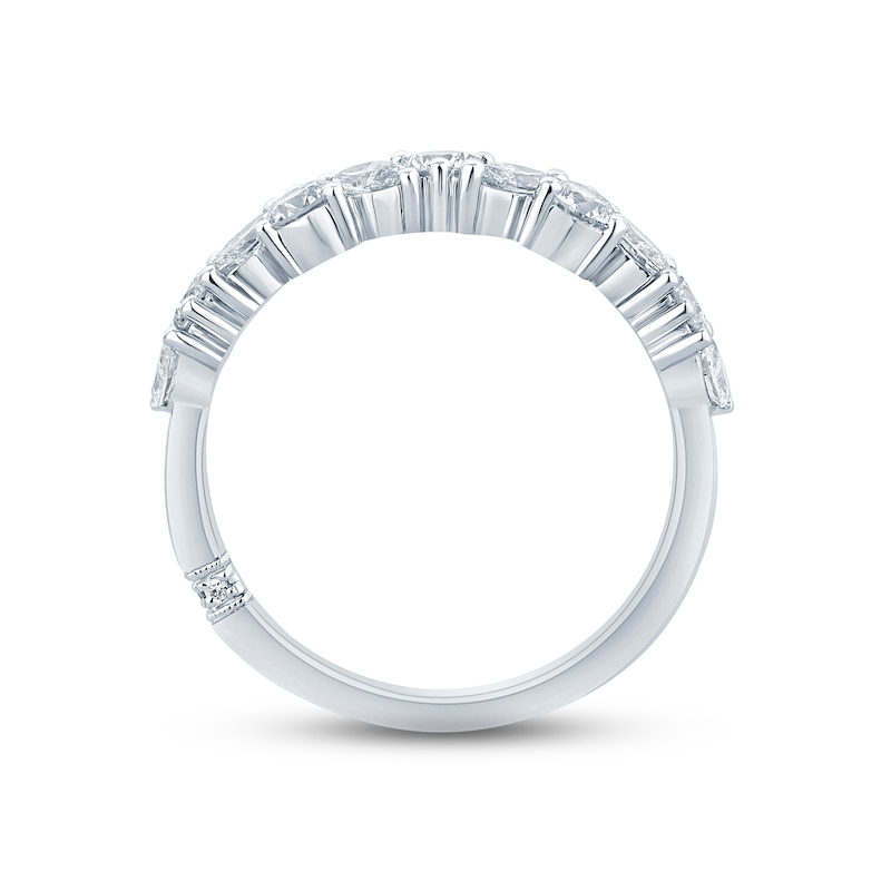 Main Image 3 of Monique Lhuillier Bliss Diamond Anniversary Band 1 ct tw Marquise & Round-cut 18K White Gold