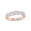 Thumbnail Image 1 of Monique Lhuillier Bliss Diamond Anniversary Band 3/4 ct tw Pear & Round-cut 18K Rose Gold