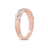 Thumbnail Image 2 of Monique Lhuillier Bliss Diamond Anniversary Band 3/4 ct tw Pear & Round-cut 18K Rose Gold