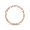 Thumbnail Image 3 of Monique Lhuillier Bliss Diamond Anniversary Band 3/4 ct tw Pear & Round-cut 18K Rose Gold