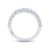 Thumbnail Image 3 of Monique Lhuillier Bliss Diamond Anniversary Band 1-1/8 ct tw Princess & Round-cut cut 18K White Gold