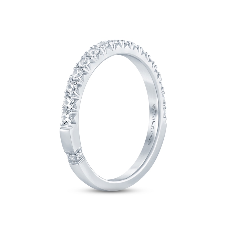 Monique Lhuillier Bliss Diamond Anniversary Band 1/2 ct tw Round-cut 18K White Gold