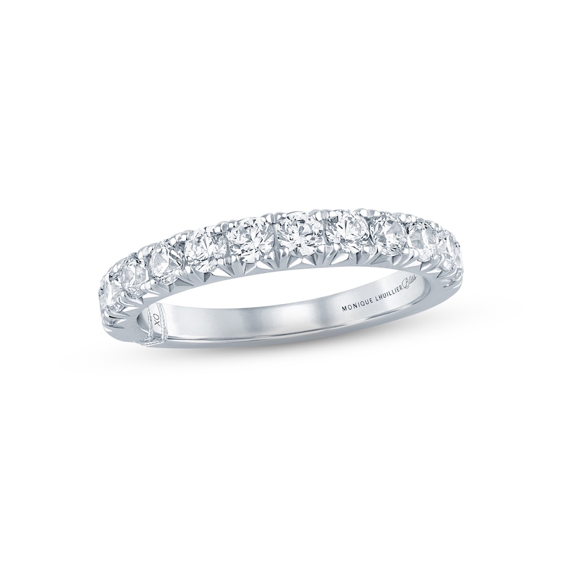 Monique Lhuillier Bliss Diamond Anniversary Band 1 ct tw Round-cut 18K White Gold with 360