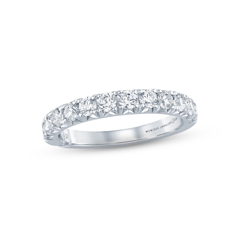 Main Image 1 of Monique Lhuillier Bliss Diamond Anniversary Band 1 ct tw Round-cut 18K White Gold