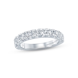 Monique Lhuillier Bliss Diamond Anniversary Band 1-1/2 ct tw Round-cut 18K White Gold