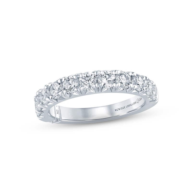 Main Image 1 of Monique Lhuillier Bliss Diamond Anniversary Band 1-1/2 ct tw Round-cut 18K White Gold