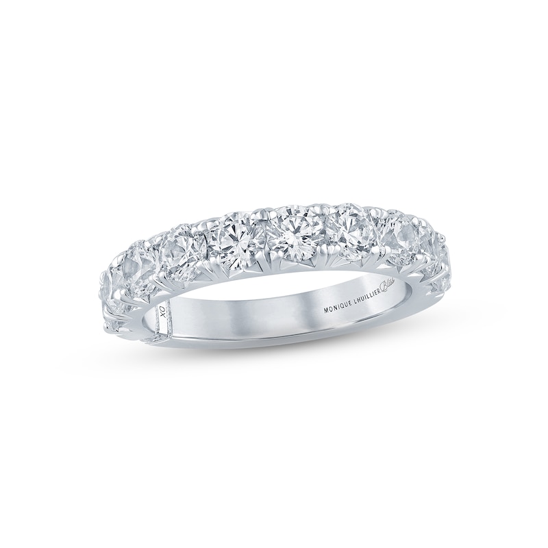 Monique Lhuillier Bliss Diamond Anniversary Band 2 ct tw Round-cut 18K White Gold with 360