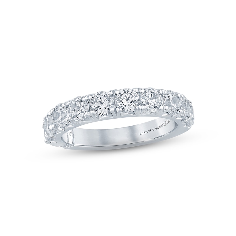 Main Image 1 of Monique Lhuillier Bliss Diamond Anniversary Band 2 ct tw Round-cut 18K White Gold