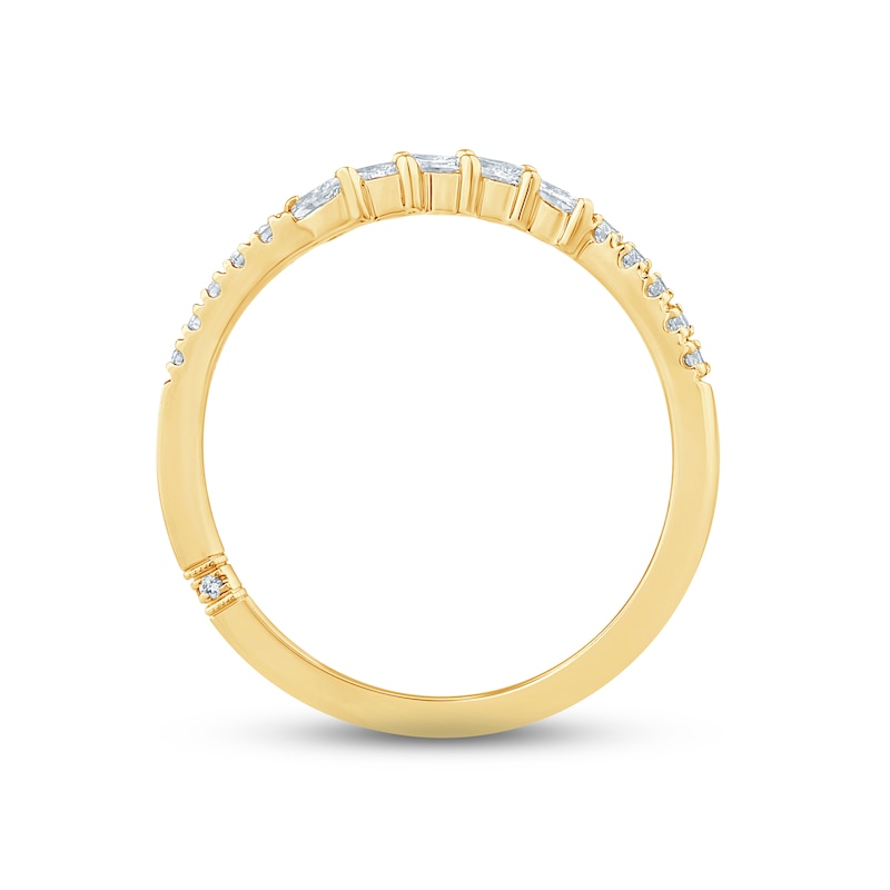 Main Image 3 of Monique Lhuillier Bliss Diamond Anniversary Band 1/4 ct tw Marquise & Round-cut 18K Yellow Gold