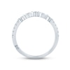 Thumbnail Image 2 of Monique Lhuillier Bliss Diamond Anniversary Band 1/3 ct tw Round & Marquise-cut 18K White Gold