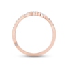 Thumbnail Image 2 of Monique Lhuillier Bliss Diamond Anniversary Band 1/4 ct tw Marquise & Round-cut 18K Rose Gold