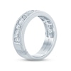 Thumbnail Image 2 of Monique Lhuillier Bliss Men's Diamond Wedding Band 1-1/2 ct tw Marquise & Round-cut 18K White Gold