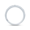 Thumbnail Image 3 of Monique Lhuillier Bliss Men's Diamond Wedding Band 1-1/2 ct tw Marquise & Round-cut 18K White Gold