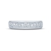 Thumbnail Image 4 of Monique Lhuillier Bliss Men's Diamond Wedding Band 1-1/2 ct tw Marquise & Round-cut 18K White Gold