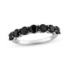 Thumbnail Image 1 of Now + Forever Black Diamond Anniversary Band 1-3/4 ct tw Round-cut 10K White Gold
