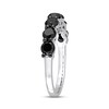 Thumbnail Image 2 of Now + Forever Black Diamond Anniversary Band 1-3/4 ct tw Round-cut 10K White Gold