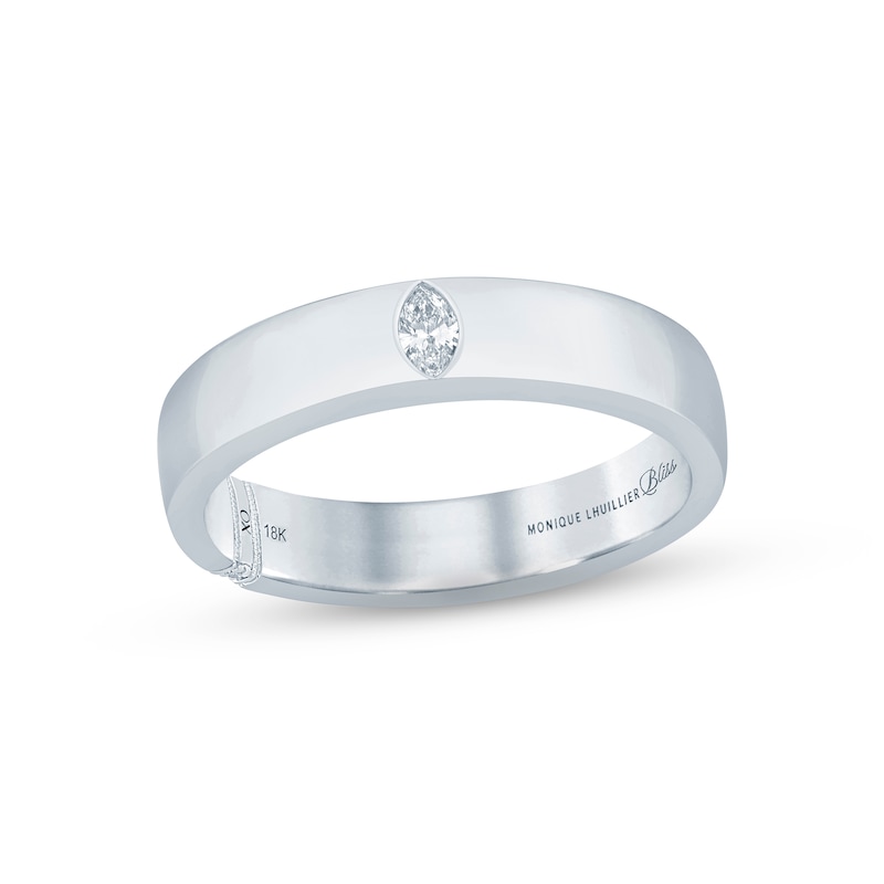 Main Image 1 of Monique Lhuillier Bliss Diamond Anniversary Band 1/10 ct tw Marquise & Round-cut 18K White Gold