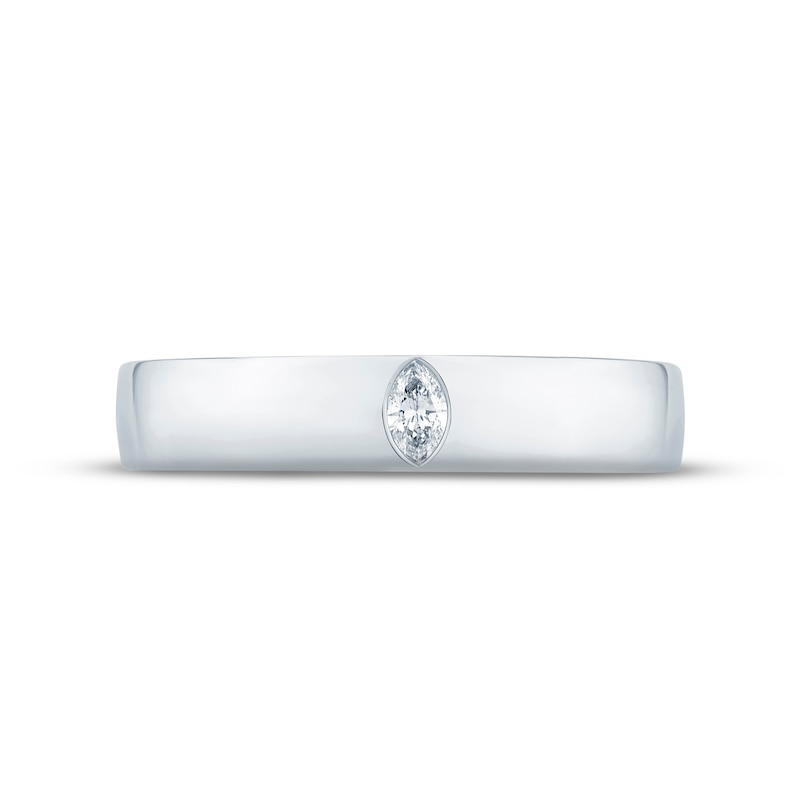 Monique Lhuillier Bliss Diamond Anniversary Band 1/10 ct tw Marquise & Round-cut 18K White Gold