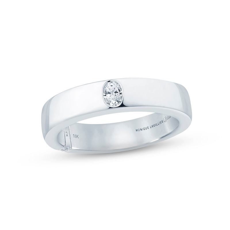 Main Image 1 of Monique Lhuillier Bliss Diamond Anniversary Band 1/4 ct tw Oval & Round-cut 18K White Gold