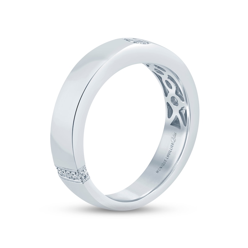 Main Image 2 of Monique Lhuillier Bliss Diamond Anniversary Band 1/4 ct tw Oval & Round-cut 18K White Gold