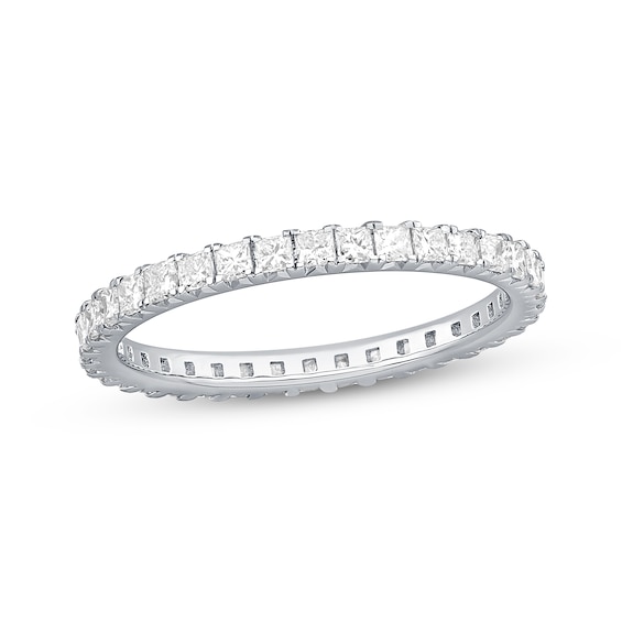 Now + Forever Diamond Eternity Ring 1 ct tw Princess-cut 14K White Gold