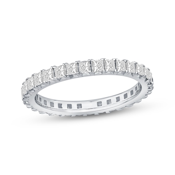 Now + Forever Diamond Eternity Ring 1-1/2 ct tw Princess-cut 14K White Gold