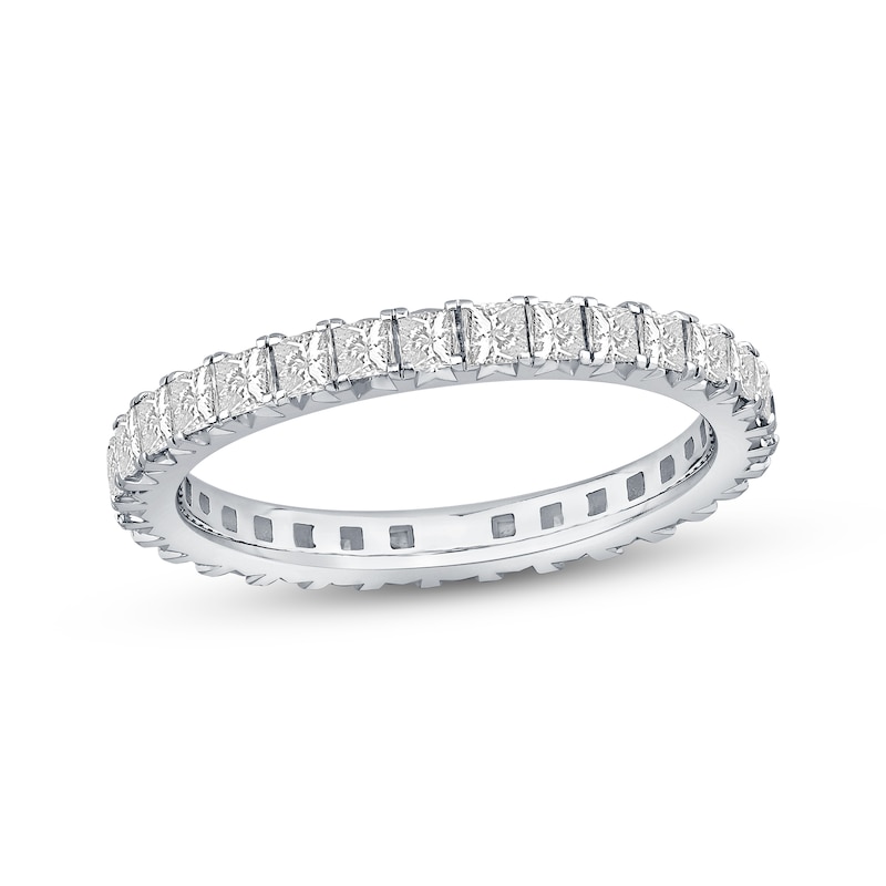 Main Image 1 of Now + Forever Diamond Eternity Ring 1-1/2 ct tw Princess-cut 14K White Gold