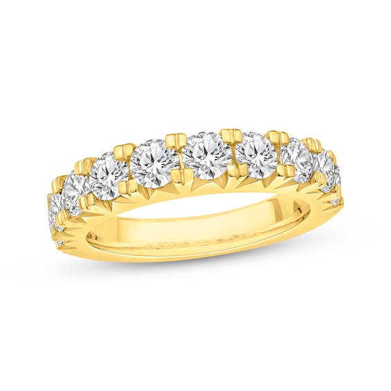Diamond Anniversary Band ct tw Round-cut 10K Yellow Gold