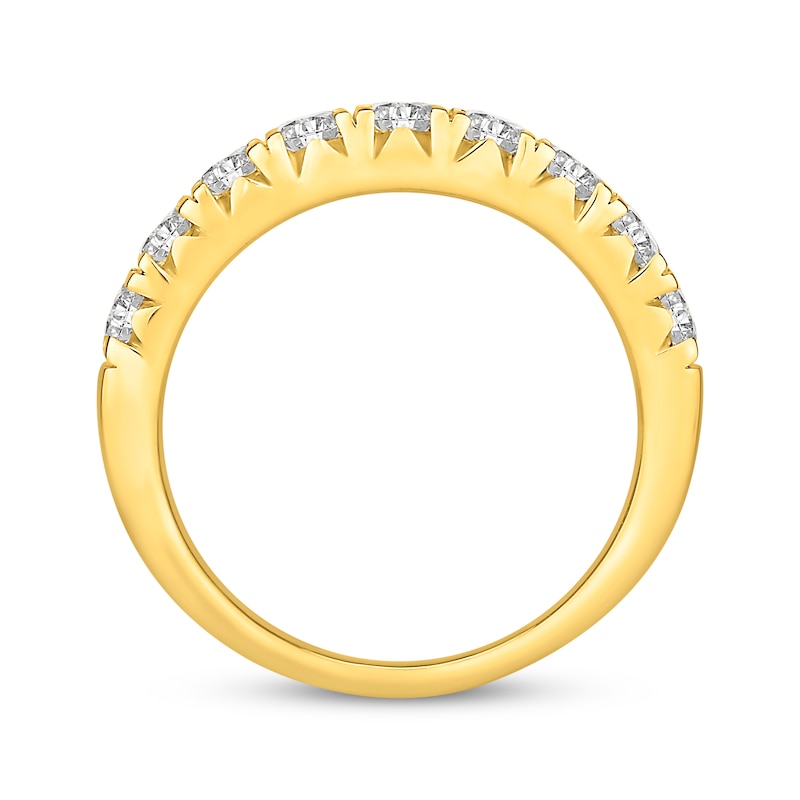 Main Image 3 of Diamond Anniversary Band 1 ct tw Round-cut 10K Yellow Gold