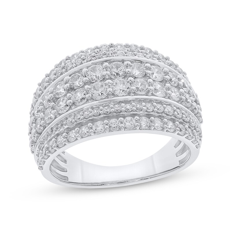 Diamond Anniversary Band 2 ct tw Round-cut 10K White Gold