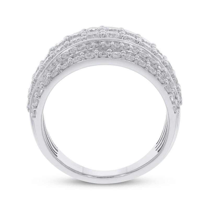 Diamond Anniversary Band 2 ct tw Round-cut 10K White Gold