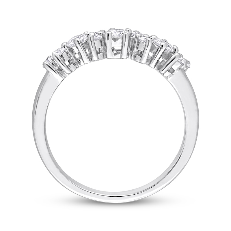 Diamond Anniversary Band 1/2 ct tw Round-cut 10K White Gold