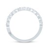 Monique Lhuillier Bliss Contoured Diamond Wedding Band 1/3 ct tw 14K White Gold