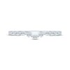 Monique Lhuillier Bliss Contoured Diamond Wedding Band 1/3 ct tw 14K White Gold
